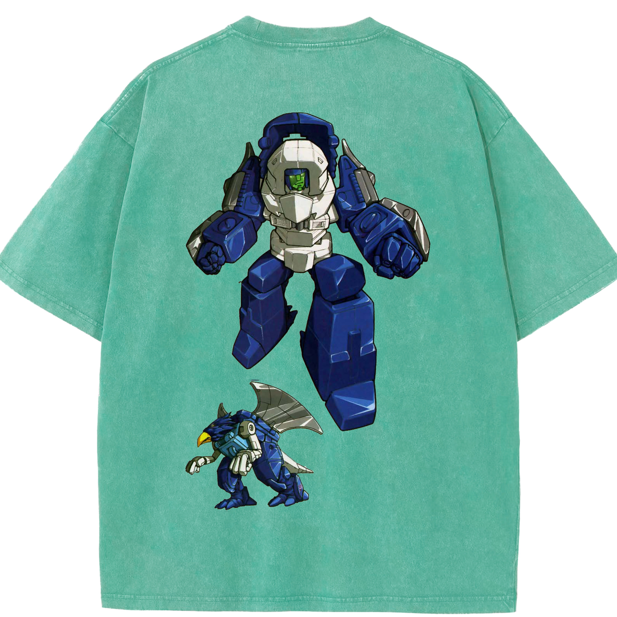 （画像用）  綿100% ヴィンテージ風 半袖Tシャツ（背面プリント）